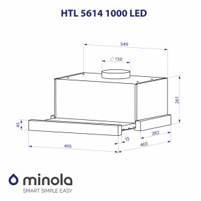   Minola HTL 5614 WH 1000 LED 13