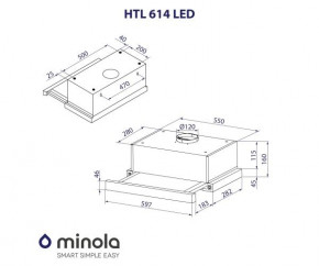   Minola HTL 614 BL LED 8