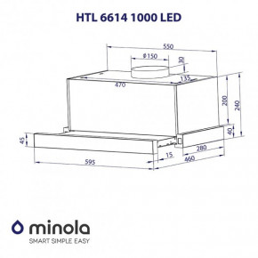   Minola HTL 6614 WH 1000 LED 13