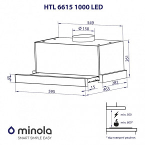   Minola HTL 6615 IV 1000 LED 15