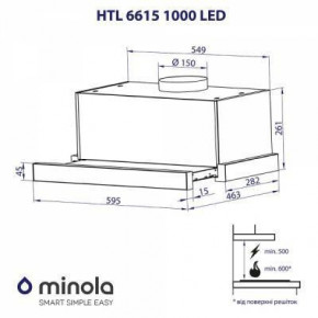   Minola HTL 6615 I 1000 LED 3