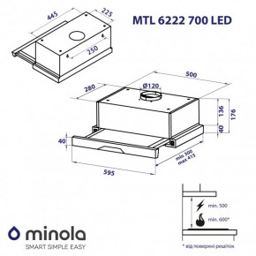   Minola MTL 6222 BL 700 LED 14