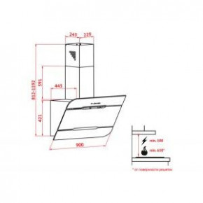  Perfelli DNS 9793 B 1100 BL LED Strip 8