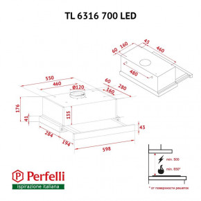  Perfelli TL 6316 Full Inox 700 LED 11