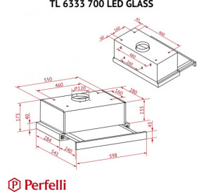  Perfelli TL 6333 WH 700 LED GLASS 13