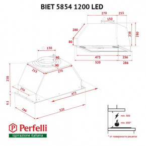   PERFELLI BIET 5854 WH 1200 LED 11