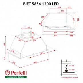   Perfelli BIET 5854 WH 1200 LED 13