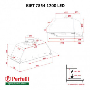   Perfelli BIET 7854 WH 1200 LED 13