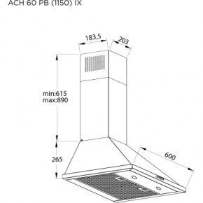   Pyramida ACH 60 PB (1150) IX 8