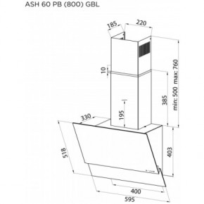  Pyramida ASH 60 PB (800) XGBL 10