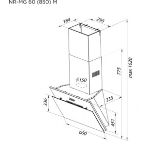   Pyramida NR-MG 60 (850) M BL 10