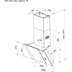   Pyramida NR-MV 60 (850) M BL 10