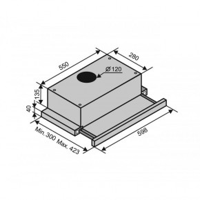  Ventolux Garda 60 CREMA (750) SMD LED 9