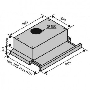  Ventolux GARDA 90 INOX (1100) SMD LED 10