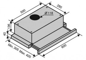  Ventolux Garda 60 BK (750) SMD LED 8