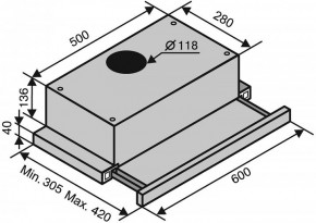  Ventolux Garda 60 WH (750) SMD LED 6