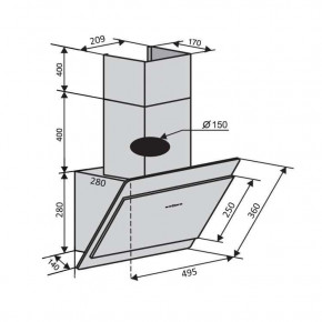  Ventolux VIENNA 50 BK (800) TC 8