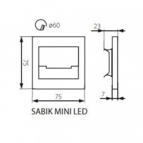   SABIK MINI LED WW KANLUX 23109 6