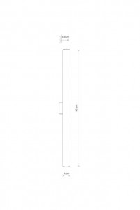   Nowodvorski 8120 ICE TUBE LED M CN 3