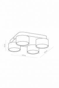   SPACE 4 WH TK-Lighting 3393 3