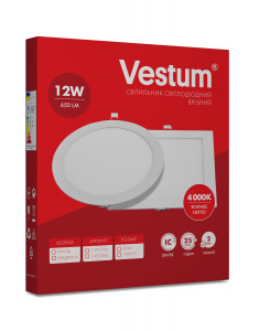     Vestum 12W 4000K 220V 1-VS-5104 4