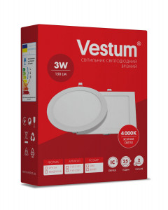  LED   Vestum 3W 4000K 220V 4