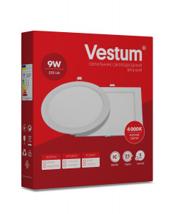  Vestum LED   9W 4000K 220V 4