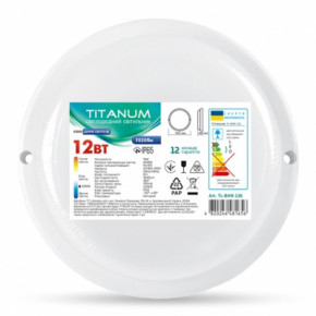  Titanum LED IP65 12W 6500K (TL-BHR-126)