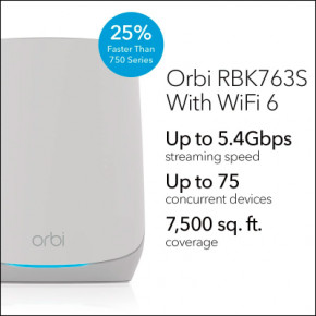 WiFi- NETGEAR Orbi RBK763 (RBK763S-100EUS) 4