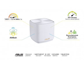  ASUS ZenWiFi XD4-2PK-WHITE