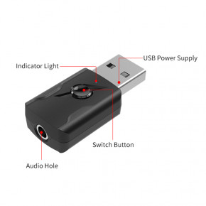   Bluetooth 5.0 U&P M136 Black (HG-M136-BK) 6