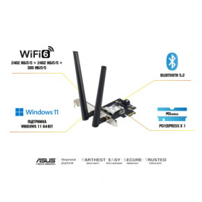 WiFi- Asus PCE-AXE5400 (90IG07I0-ME0B10) 3