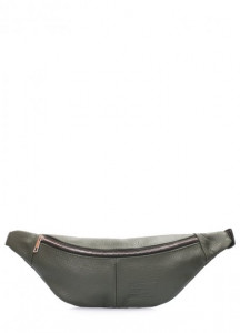  - POOLPARTY  (waistbag-leather-darkgreen)