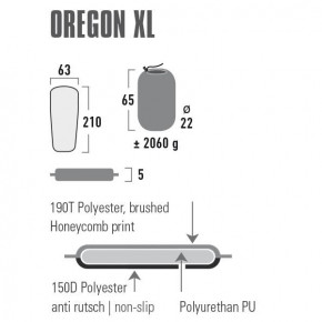   High Peak Oregon XL 5 cm Citronelle (41126) 3