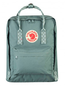  Fjallraven Kanken Frost Green/Chess Pattern 			