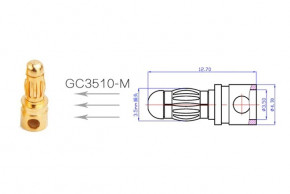  AMASS GC3510 3.5MM Male 3 (AMS-GC3510-M3.G) 3