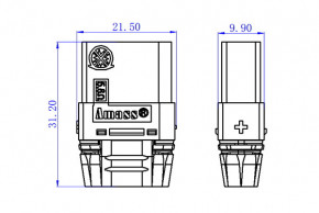   AMASS XT90S Female 2 (AMS-XT90S-F2.GY) 3