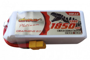  Dinogy PLATINUM G2.0 Li-Pol 1850mAh 22.2V 6S 130C V2 XT60 (DLC-6S1850XTPV2-XT)