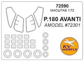     KV Models Piaggio P.180 Avanti (KVM72590)