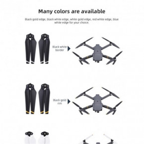    SK  DJI Mavic Pro Platinum Quick Props (4) Black/Silver (32861866063BS) 4