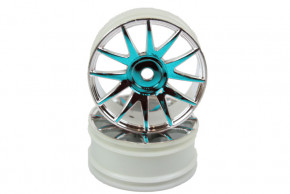  Himoto x Blue Chrome Wheel Rims 2P (82827PB)