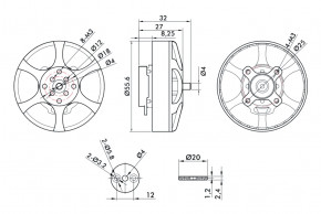  T-Motor Antigravity MN5008 KV400 6S   (TM-MN5008-400) 7