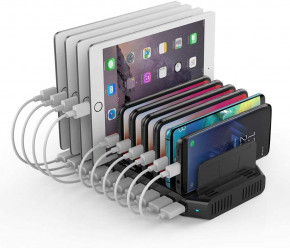   10- USB 60W Alxum  iPad, iPhone Xs Max, X, 8 Plus, Samsung Galaxy, Google  