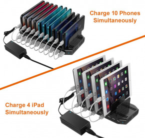   10- USB 60W Alxum  iPad, iPhone Xs Max, X, 8 Plus, Samsung Galaxy, Google   4