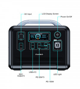   Choetech Portable Power Station 1200W (BS005) 6