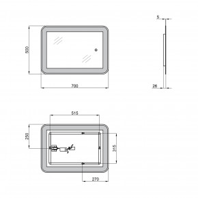  Qtap Swan 500700  LED- Reverse QT167814145070W 3