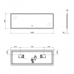  Qtap Tern 1400x500  LED- Bluetooth QT1778142750140WB 3