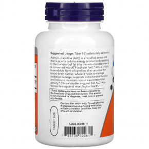  NOW Acetyl-L-Carnitine 750 mg 90  4