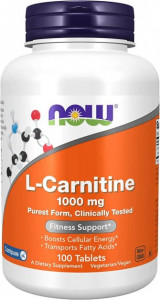  NOW L-Carnitine 1000 mg 100 