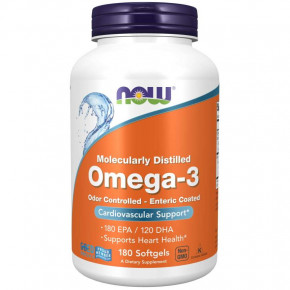   Now Foods Molecularly Distilled Omega-3 180 